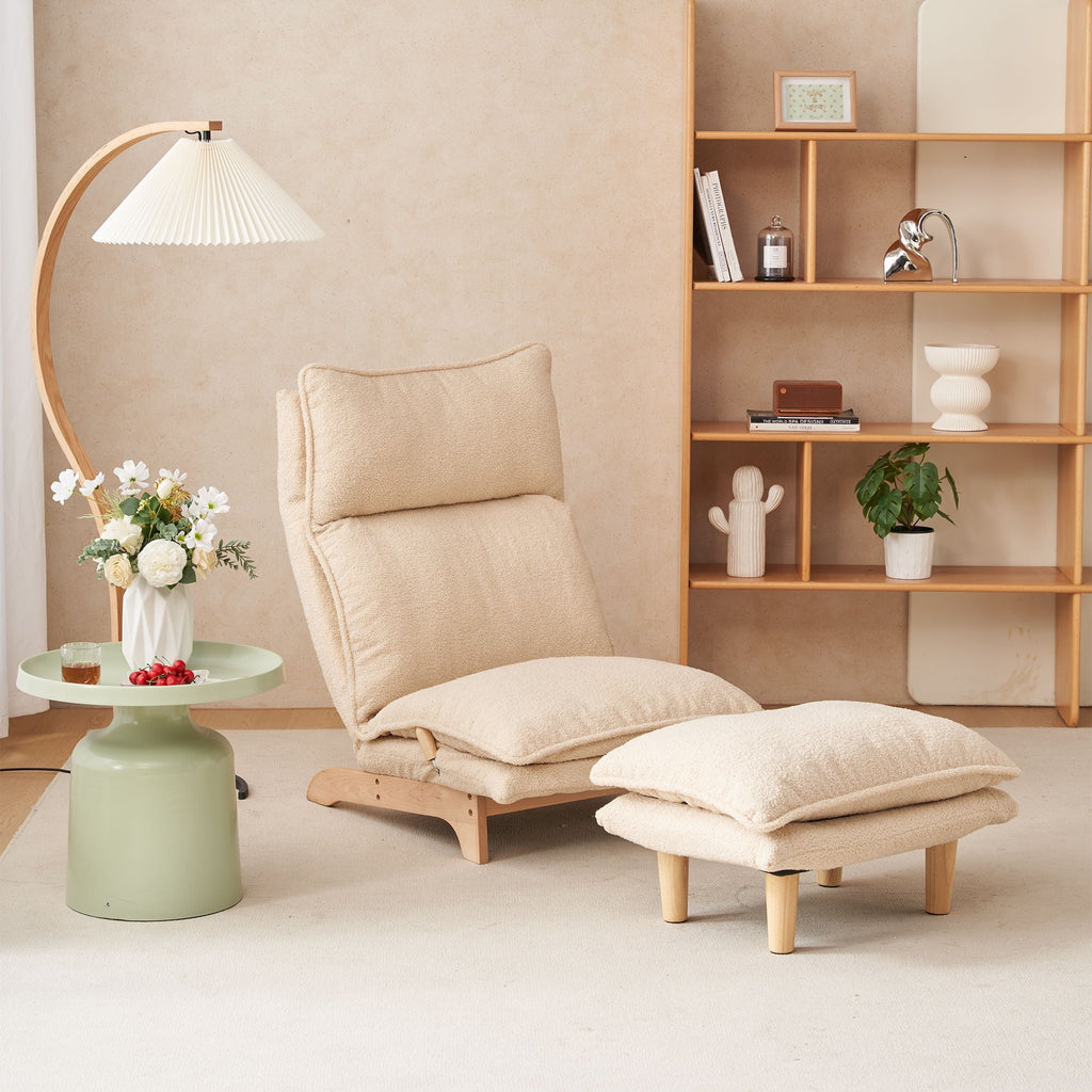 Single Lazy Sofa Chair Leisure Foldable Reclining Chair