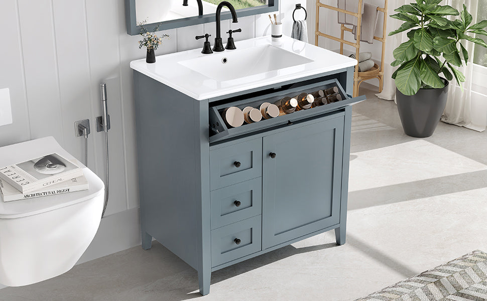 30-Inch Bathroom Vanity with Storage