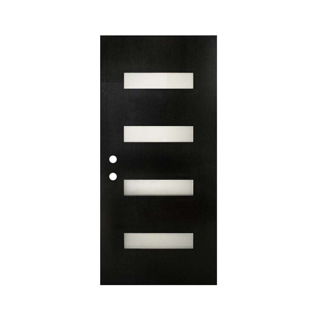 36 x 80 Fiberglass Entry Door Slab Only, Frosted Glass