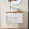 32-Inch Double Drawer Wall-Mounted Bathroom Vanity