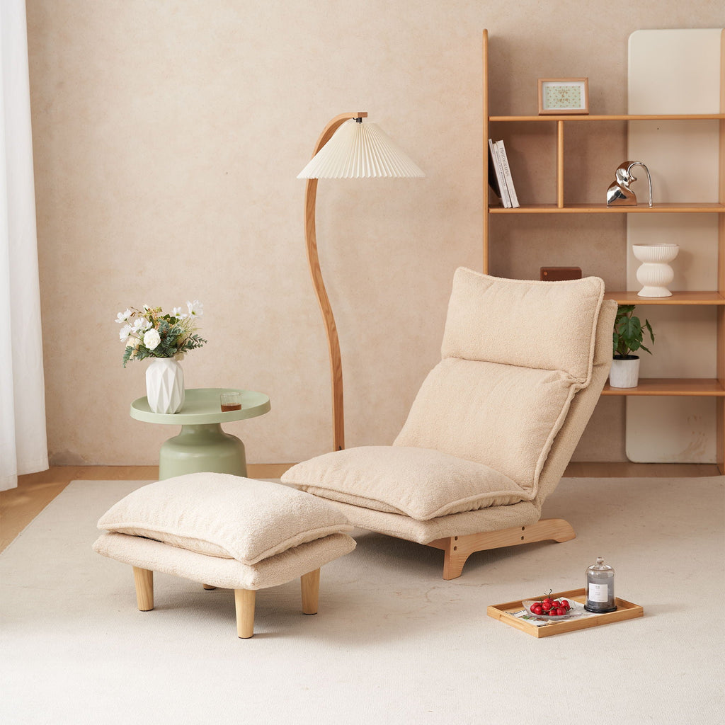 Single Lazy Sofa Chair Leisure Foldable Reclining Chair