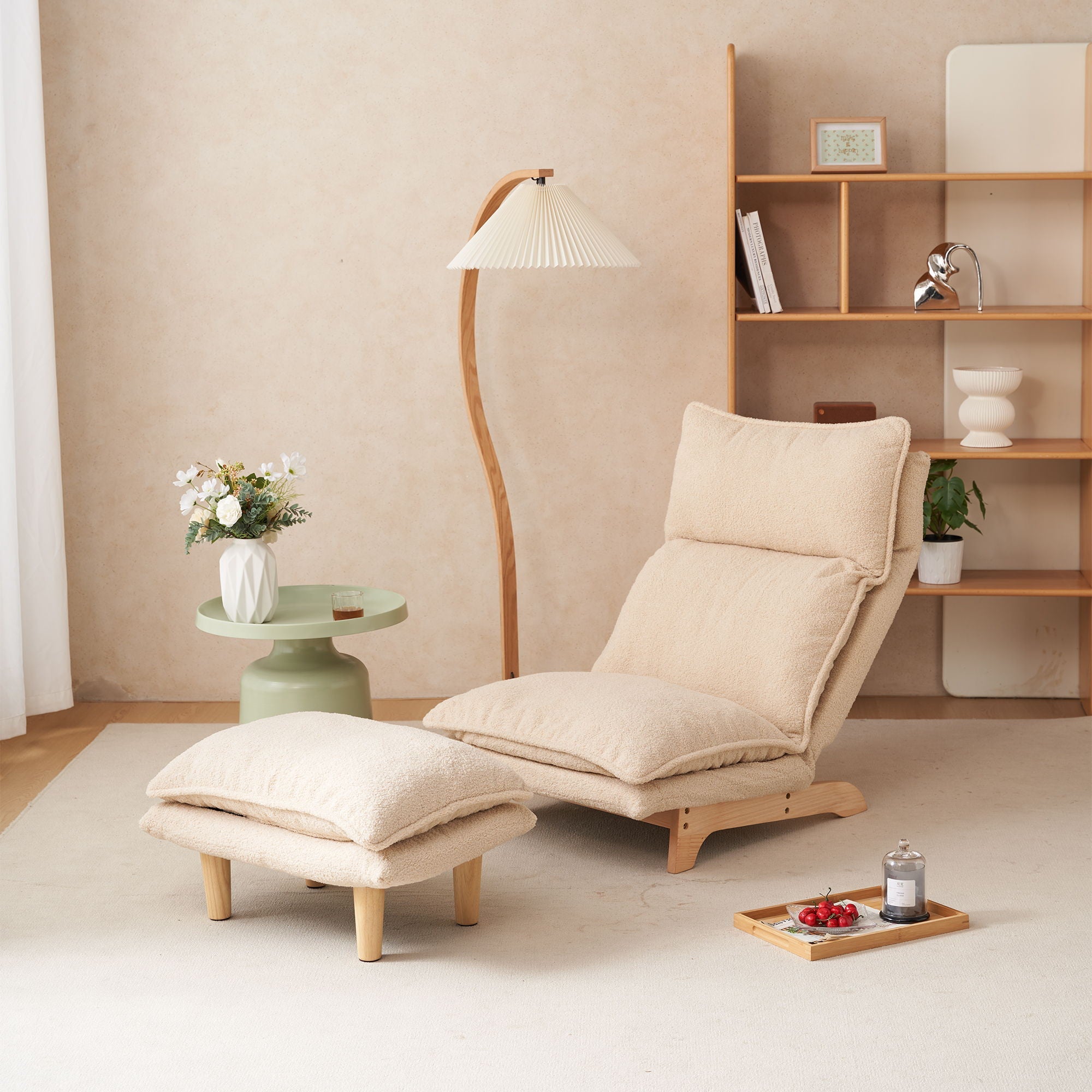 Single Lazy Sofa Chair Leisure Foldable Reclining Chair