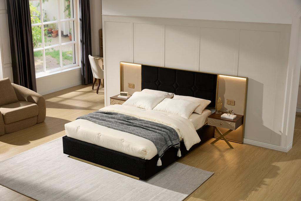 Luxurious Queen Platform Bed Frame