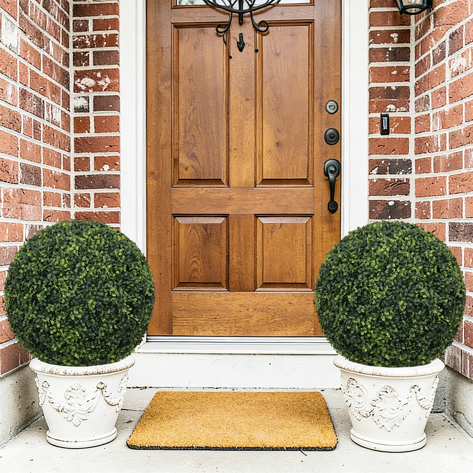 18.5In Dark Artificial Topiary Balls