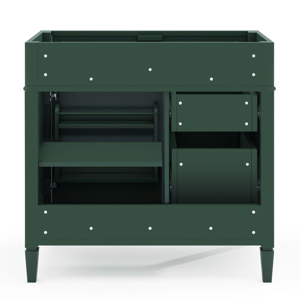 Bathroom Vanity With 2 Drawers And Tip-Out Drawer, Storage Cabinet