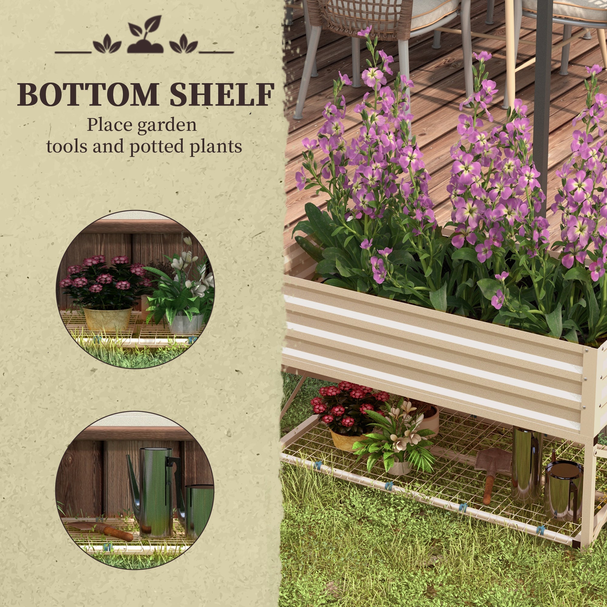 Outsunny Raised Garden Bed