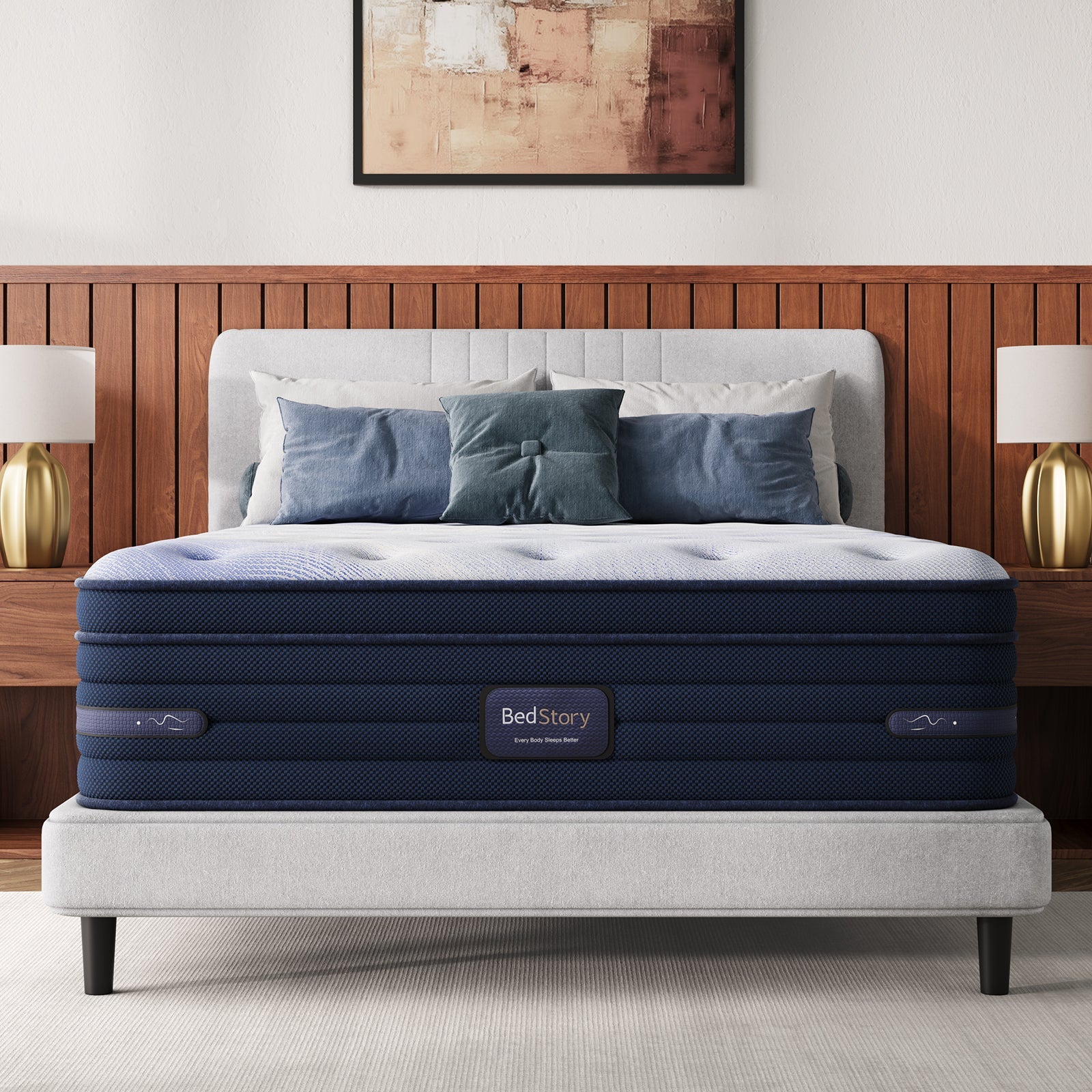 Bedstory Spine Align Pro 14" King Firm Cooling Hybrid Mattress