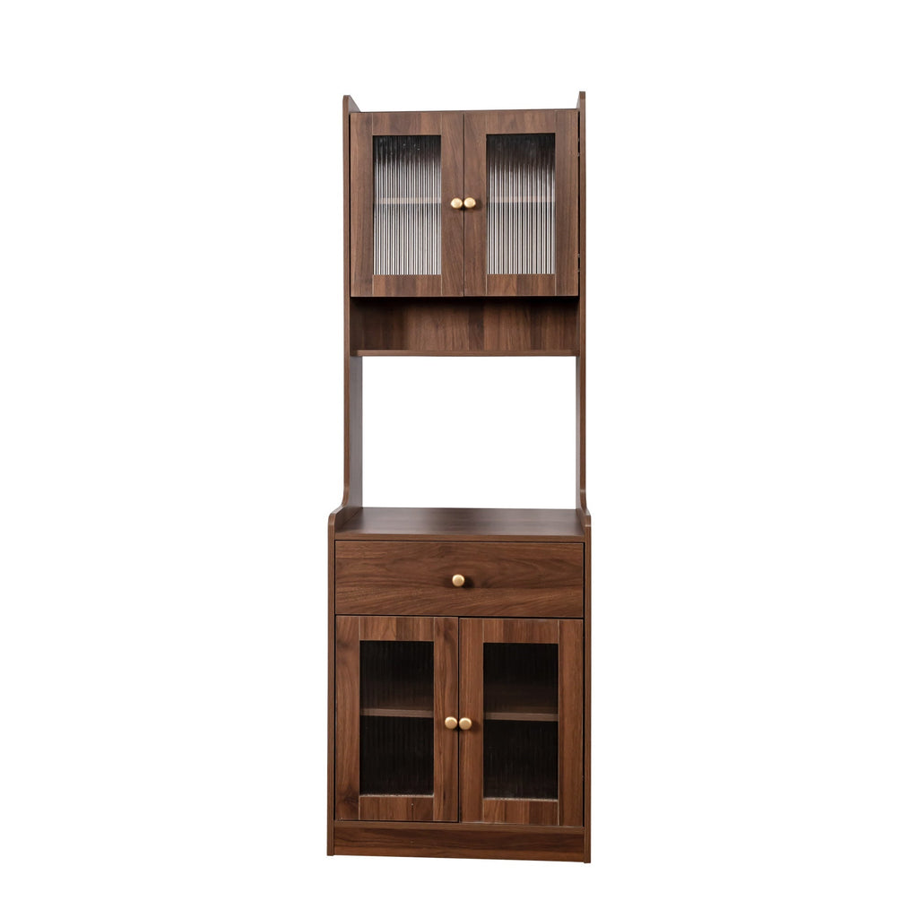Kitchen Pantry Hutch Storage Cabinet Farmhouse Style