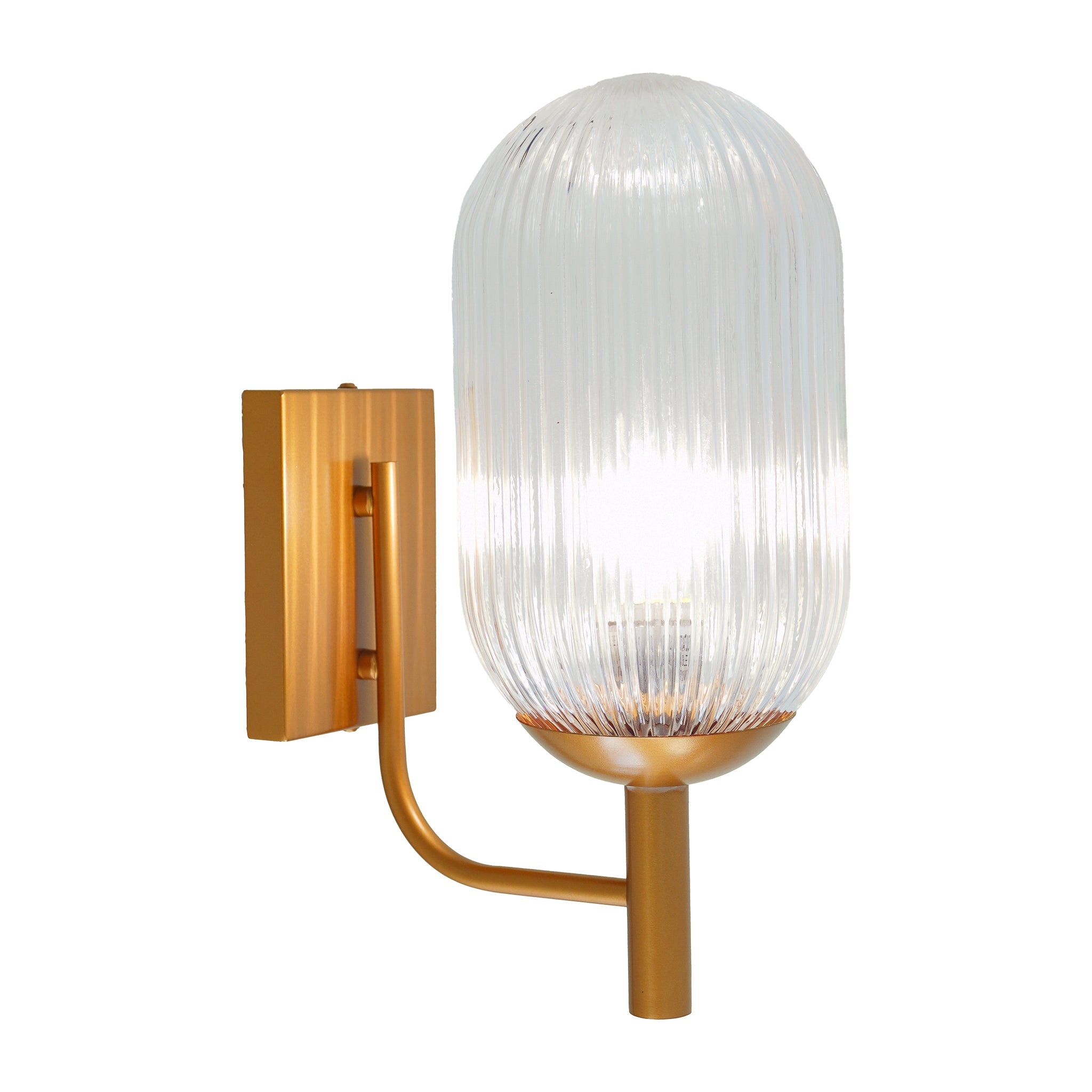 Dewdrop Wall Lamp - Bronze and Clear