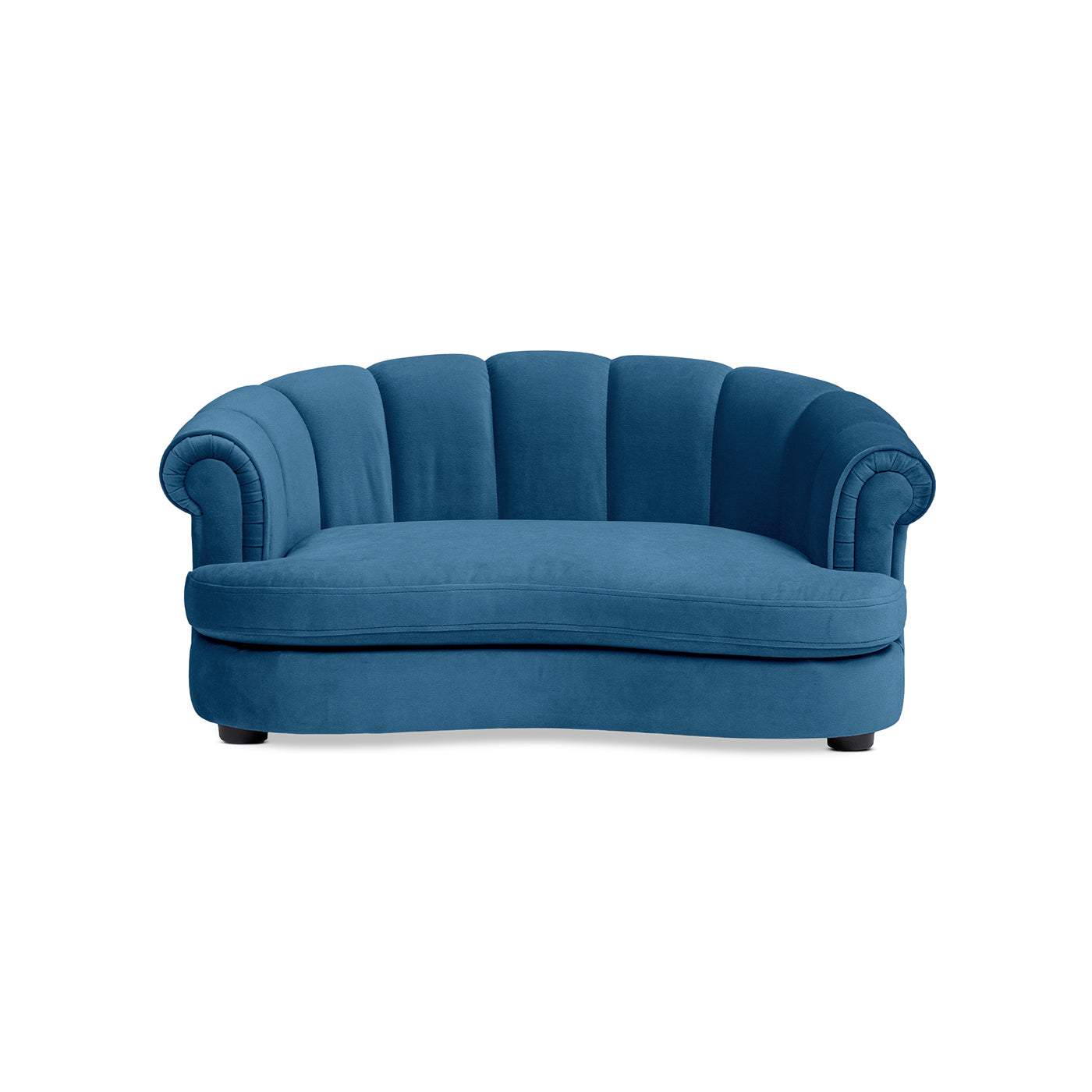Halle 35.5" Rolled Arm Channel-Tufted Dog Sofa Bed, Medium, Satin