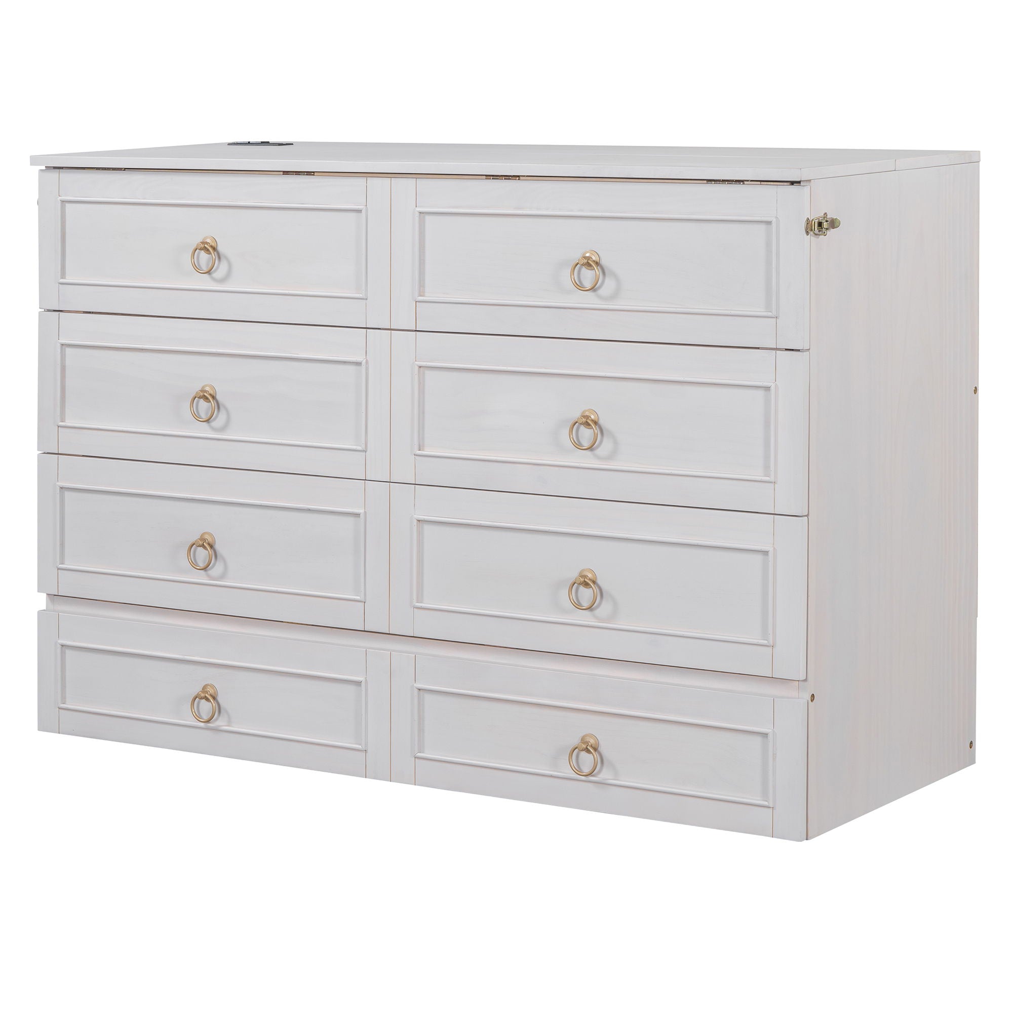 Murphy Bed With Large Drawers And Stylish Design