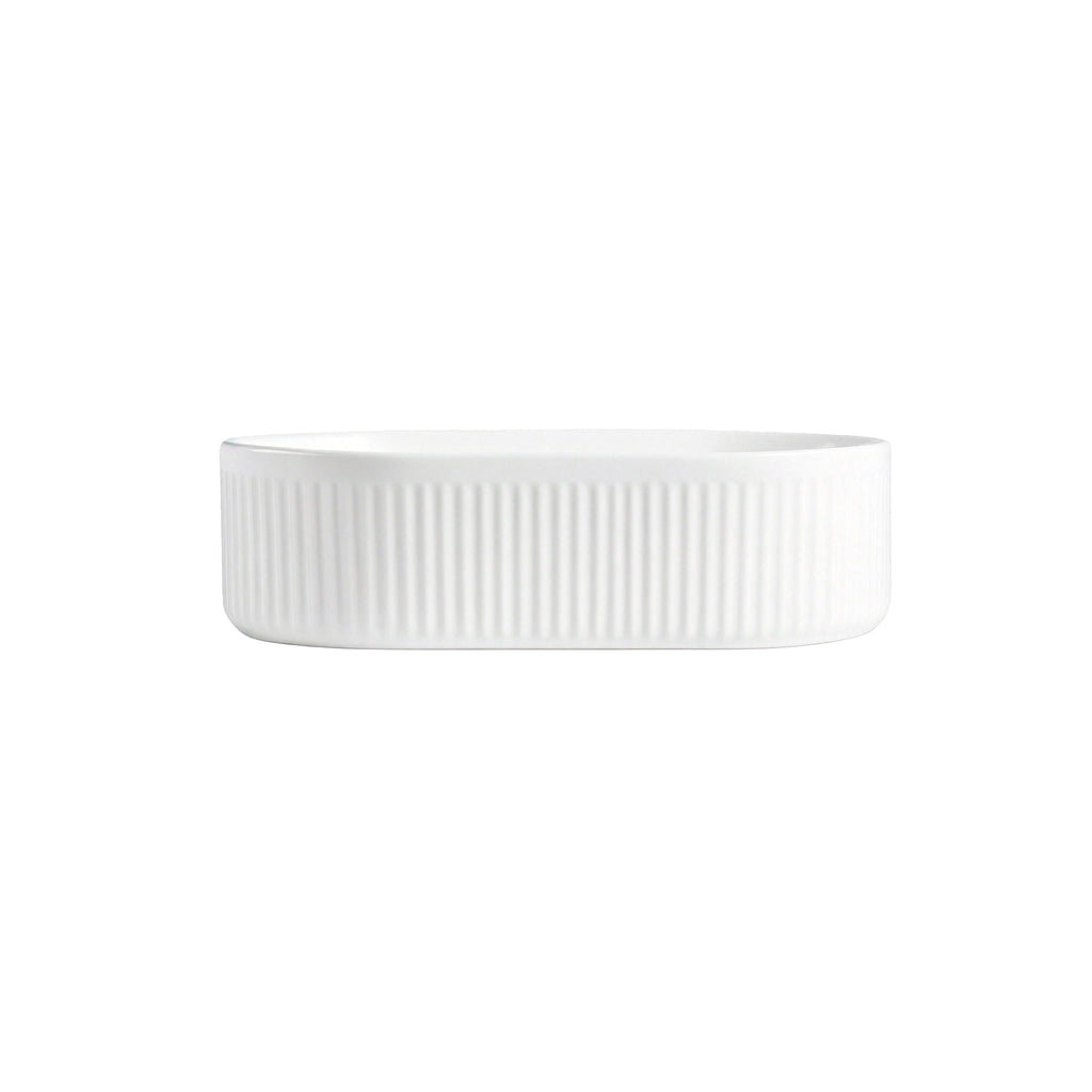 Integrated Oval Ceramic Bathroom Sink