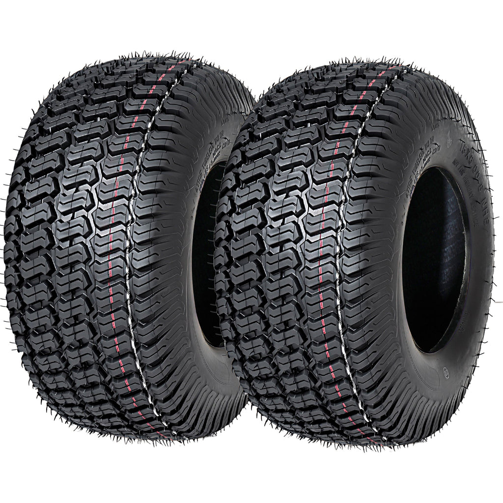 Set of 2 15x6.00-6 Lawn Mower Tires