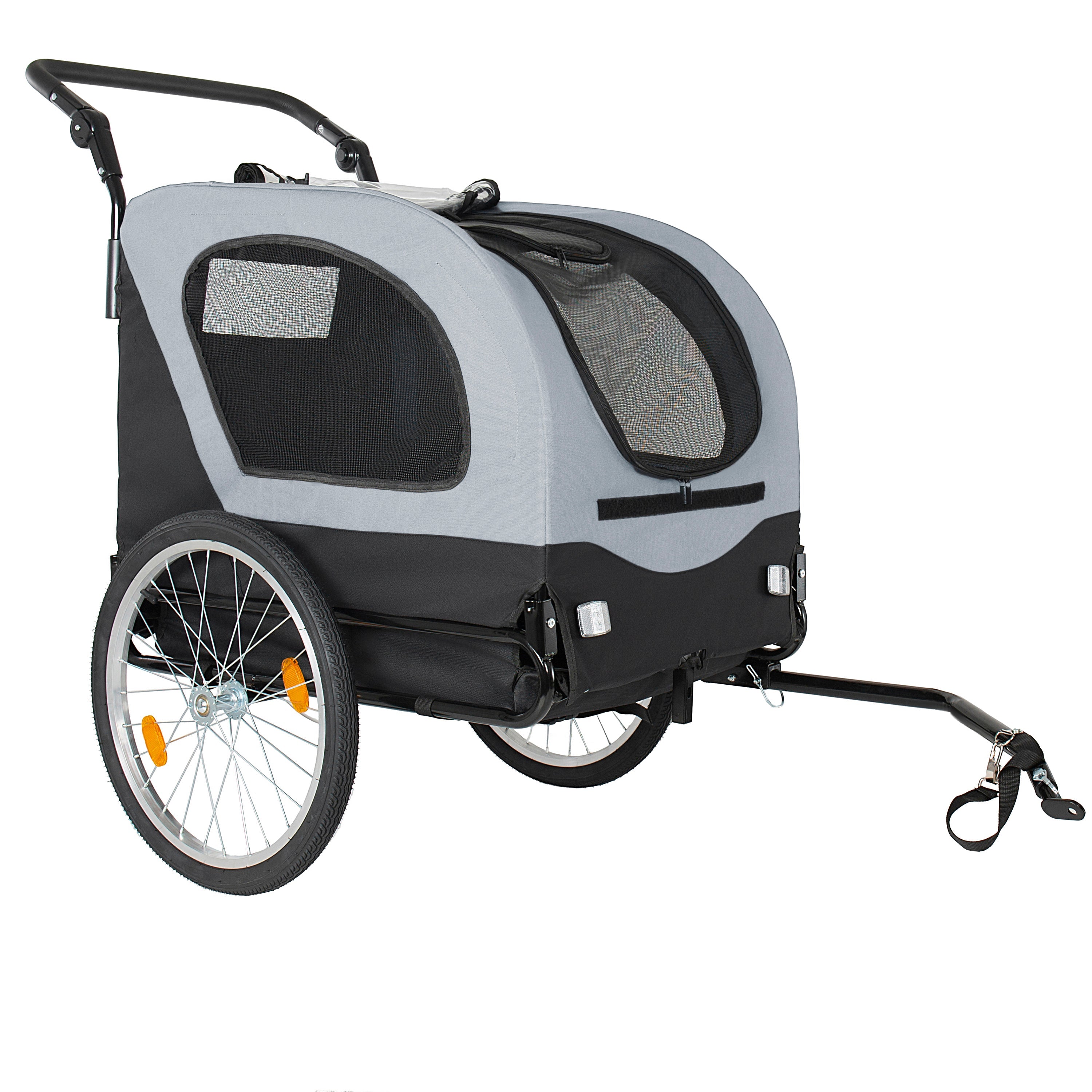 2-in-1 Bike Trailer & Pet Stroller for Dogs up to 110lbs