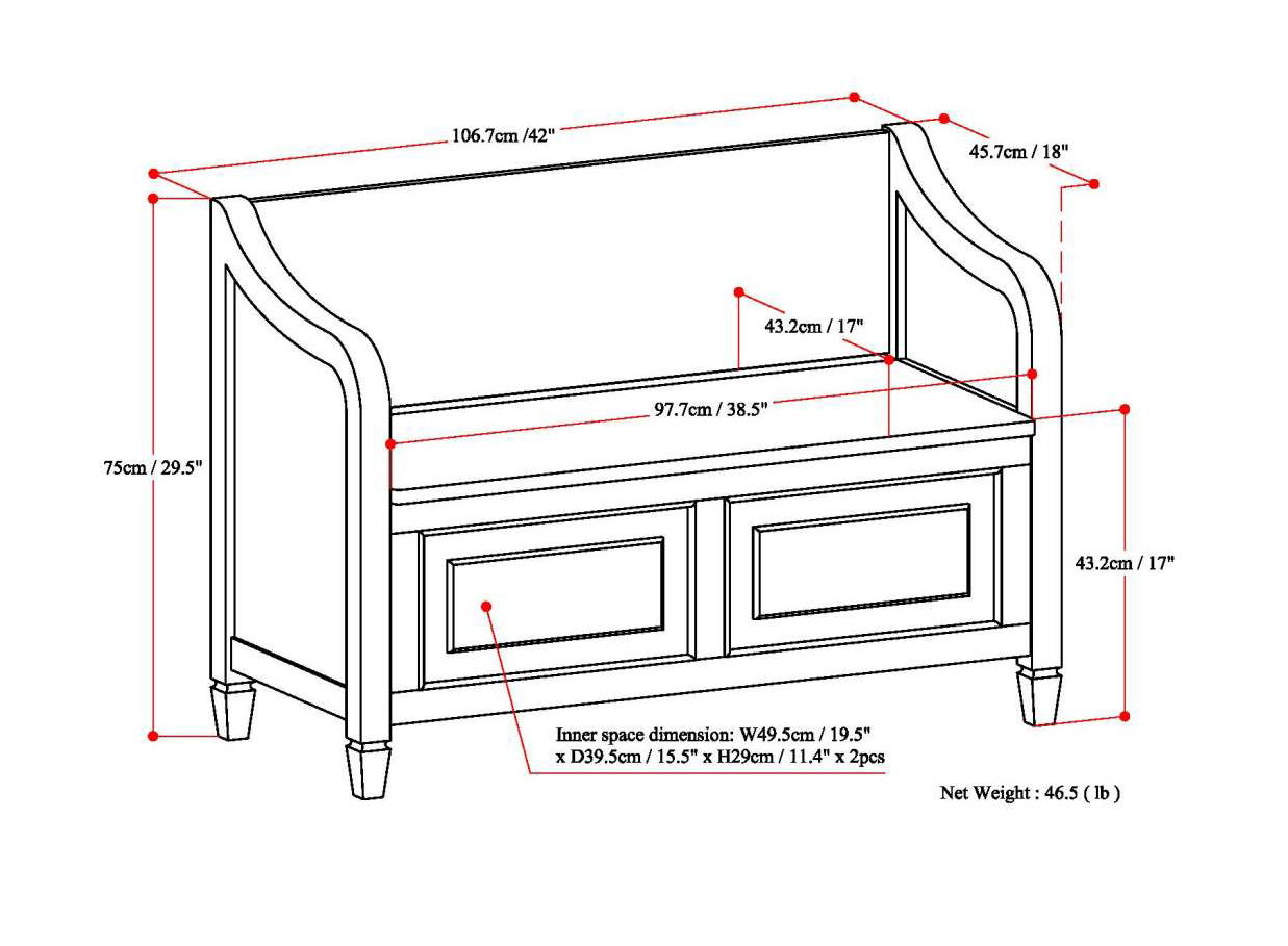 Connaught - Storage Bench