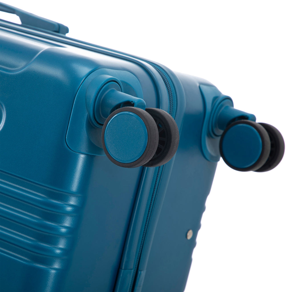 3-Piece ABS Spinner Wheel Luggage Set 20"/24"/28" Dark Blue