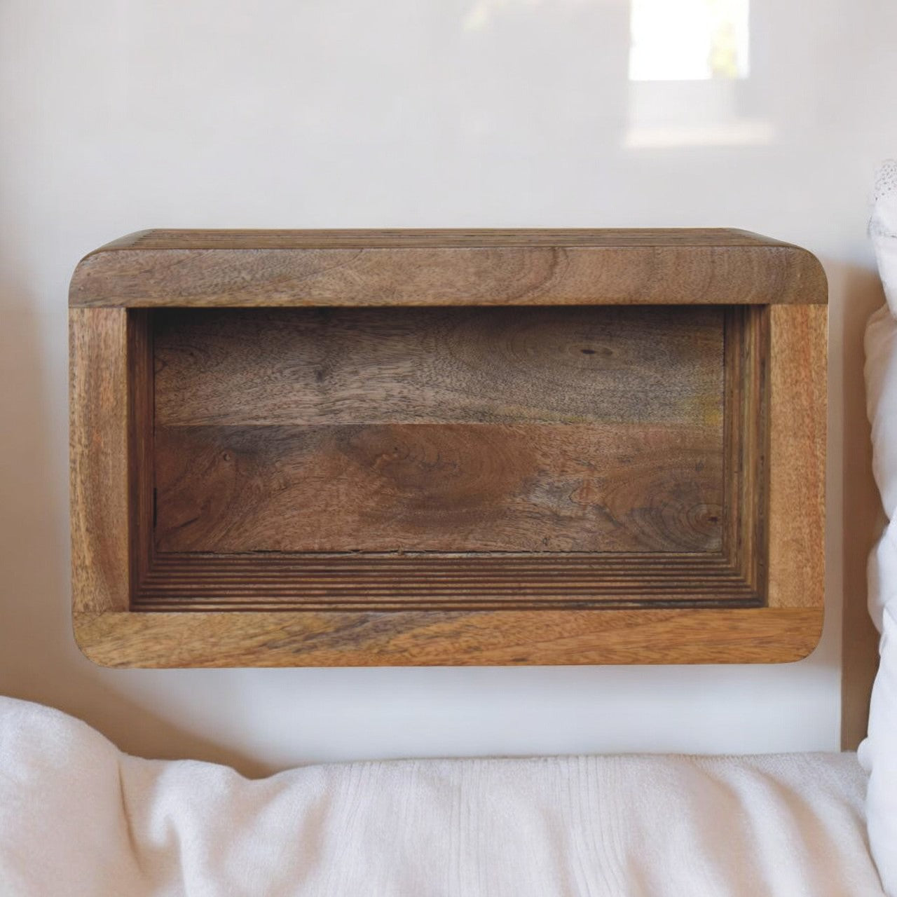 Soba Wall-Mounted Bedside, Open Storage