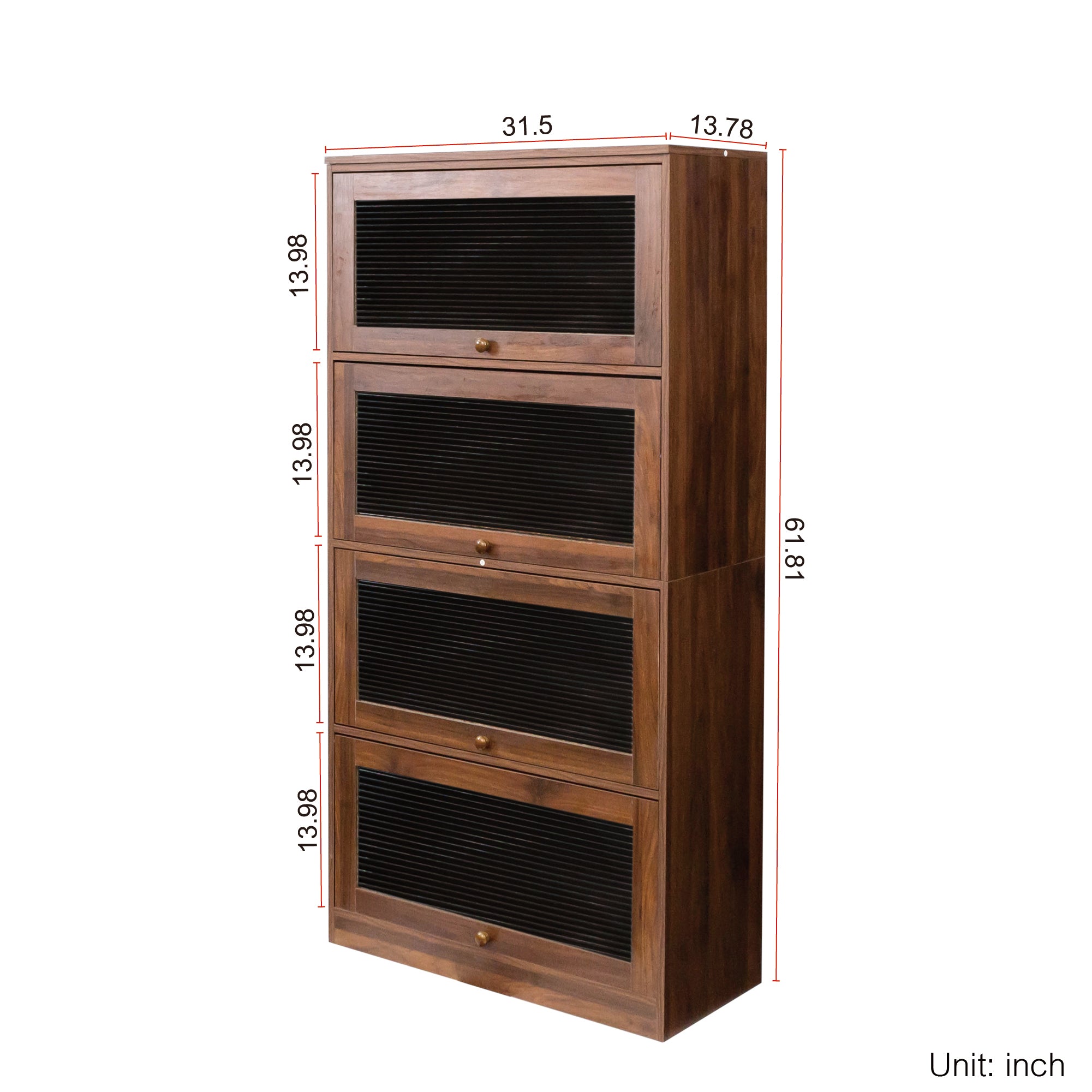 Bookcase Contemporary Closed Back Glass Doors Office Storage Cabinet