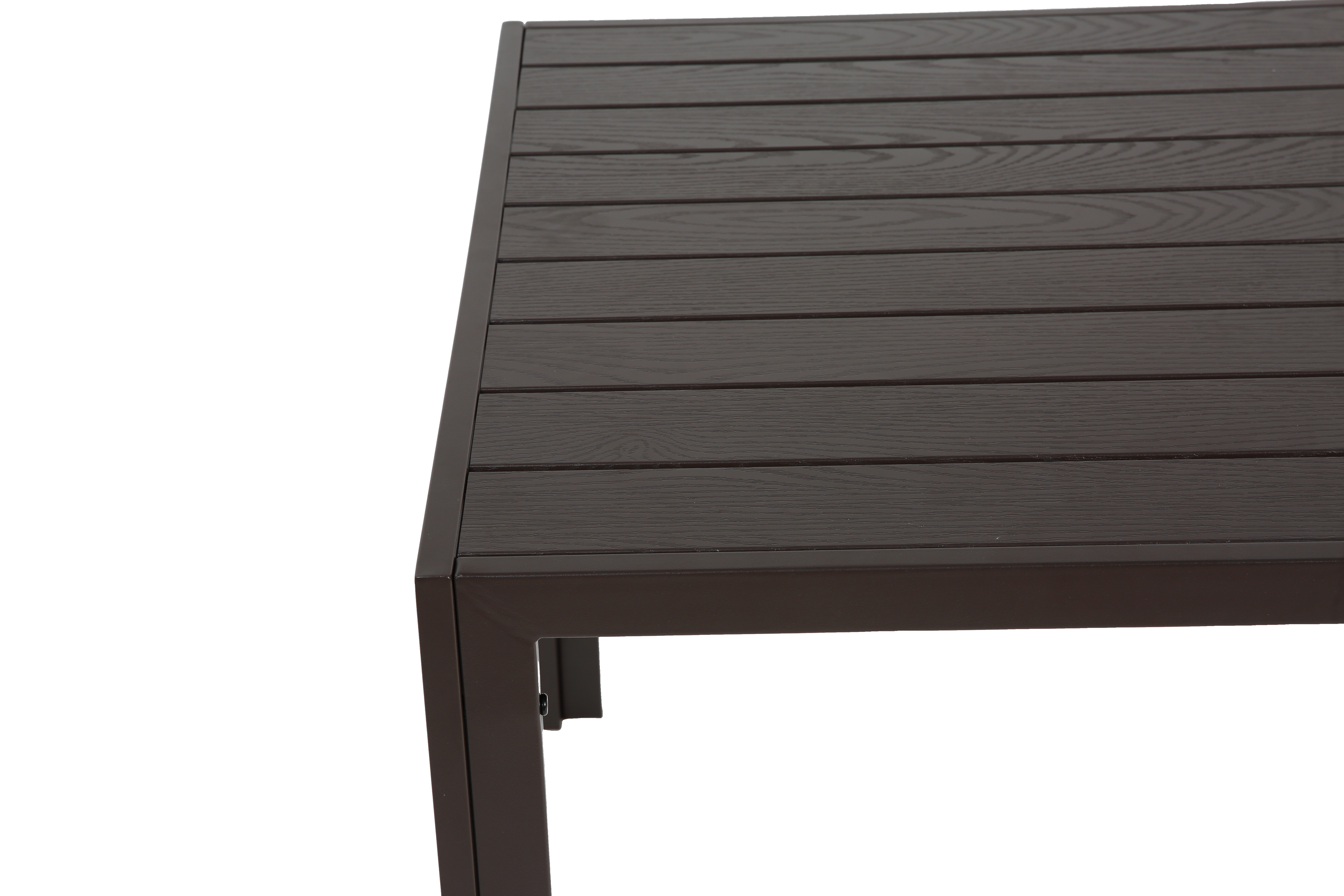 7 Pieces Patio Dining Set with Rectangular Table and 6 Textilene Chairs
