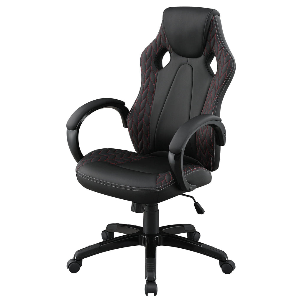 Norset - Upholstered Adjustable Home Office Desk Chair - Black