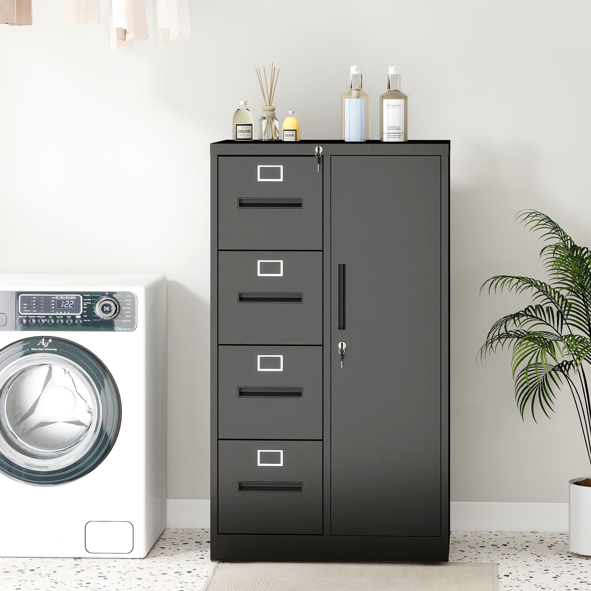 Storage Vertical Filing Cabinet With Lock