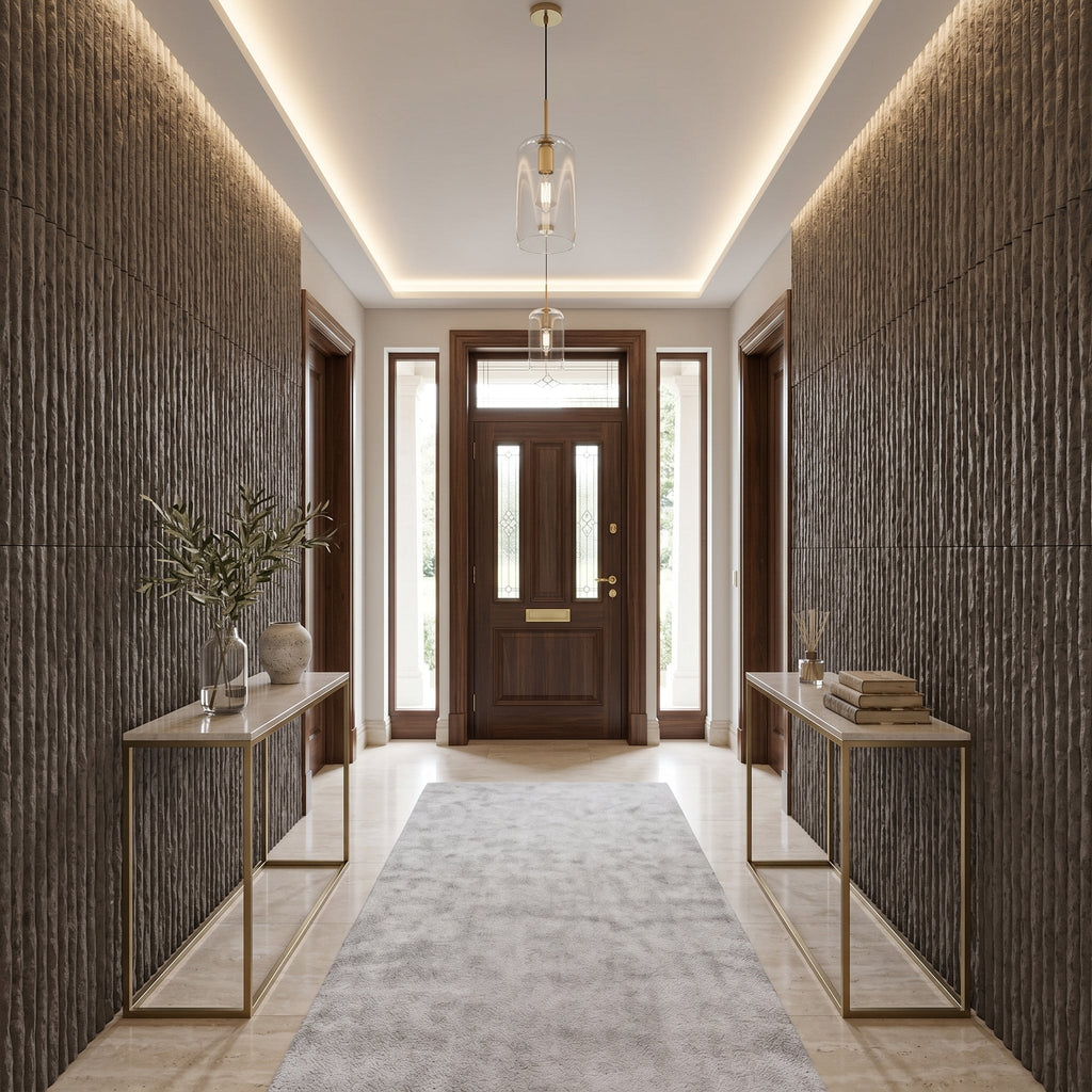 3D Faux Stone Wall Panels - 12 PCS PU Wainscoting