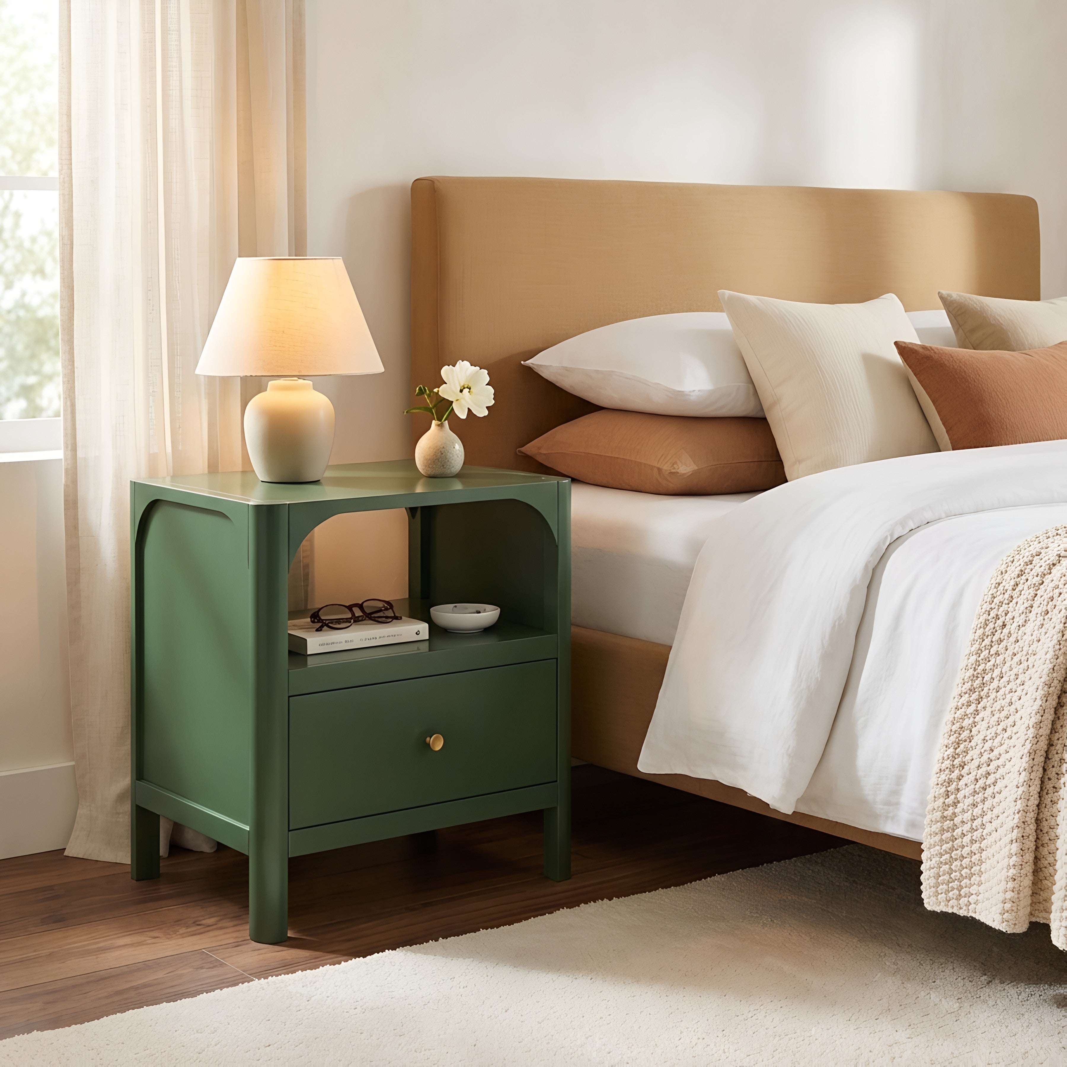 Williamson 1-Drawer Nightstand in Vintage