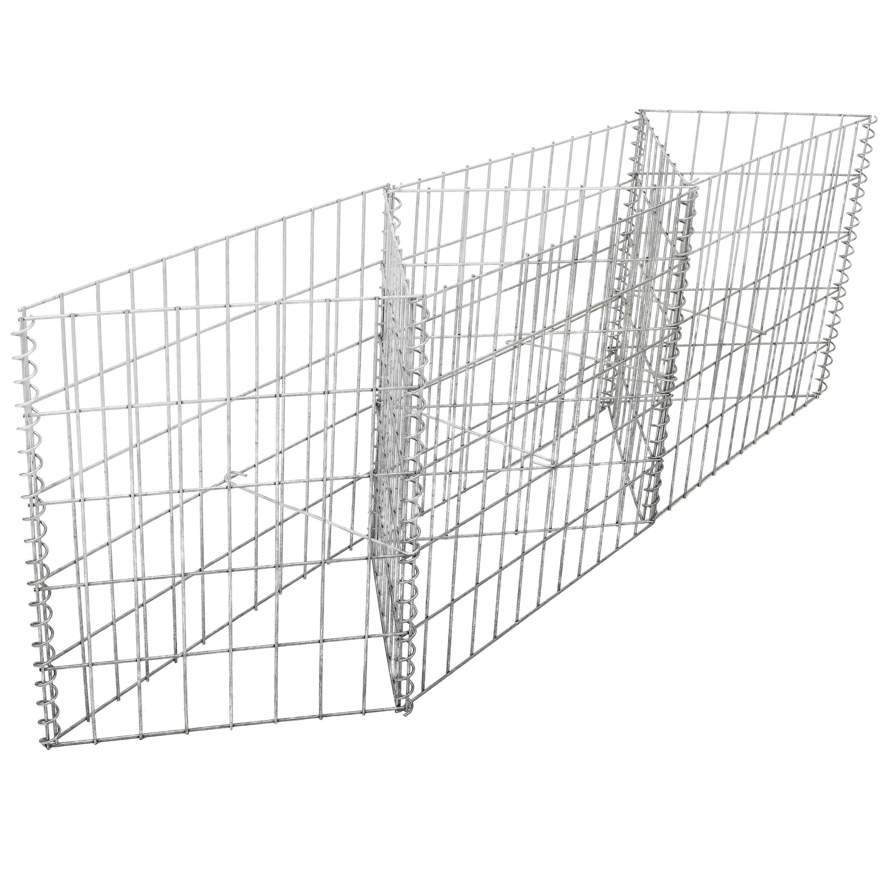 Galvanized Steel Gabion Basket with 3 Compartments