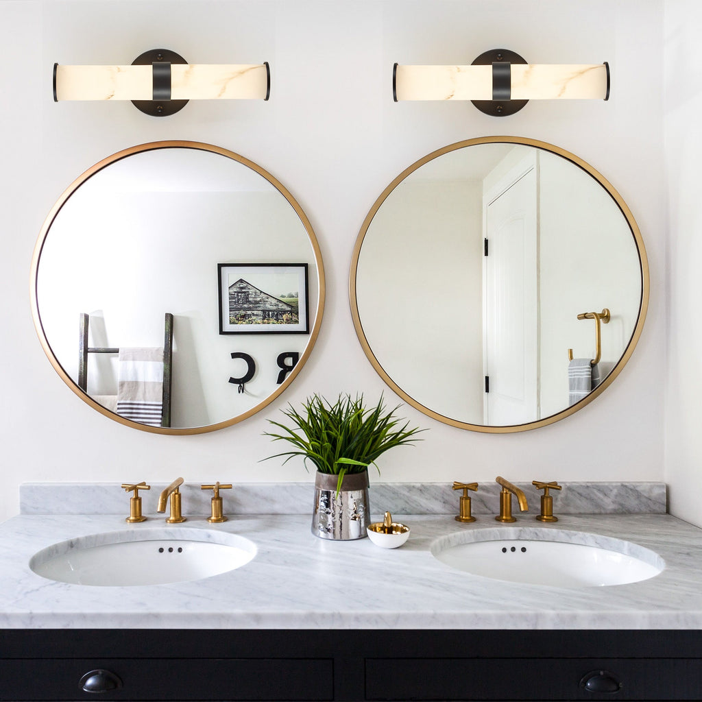 Resin Imitation Marble Texture Wall Light - Set of 2