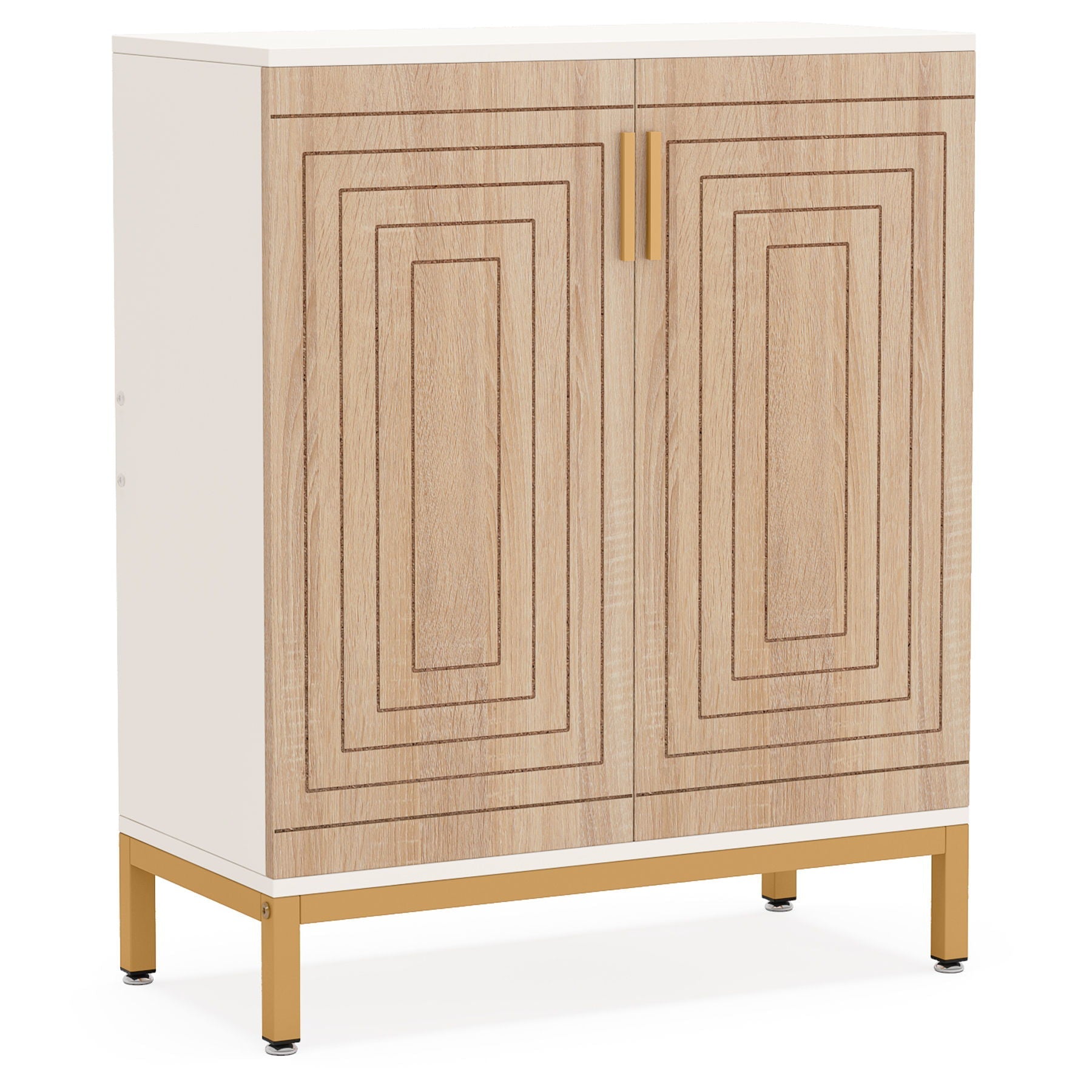 Shoe Cabinet With Doors, 5 Tiers Shoe Storage Organizer