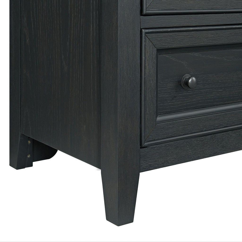 8 Drawer Dresser With Framed Fronts And Smooth Metal Glides