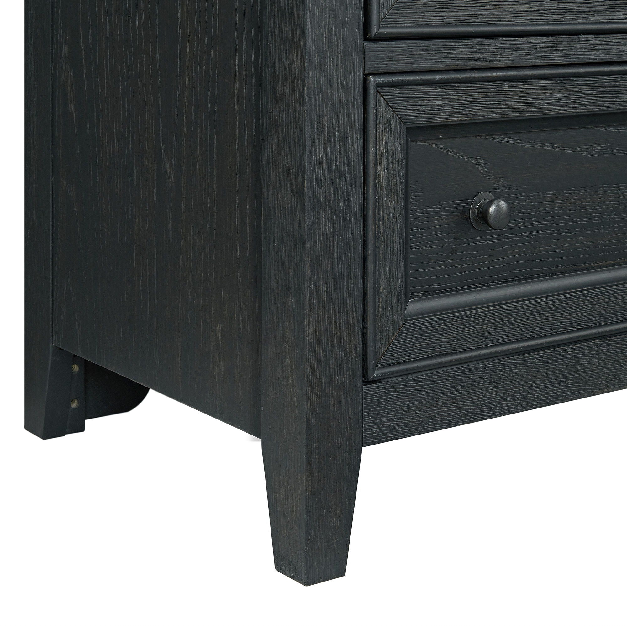 8 Drawer Dresser With Framed Fronts And Smooth Metal Glides