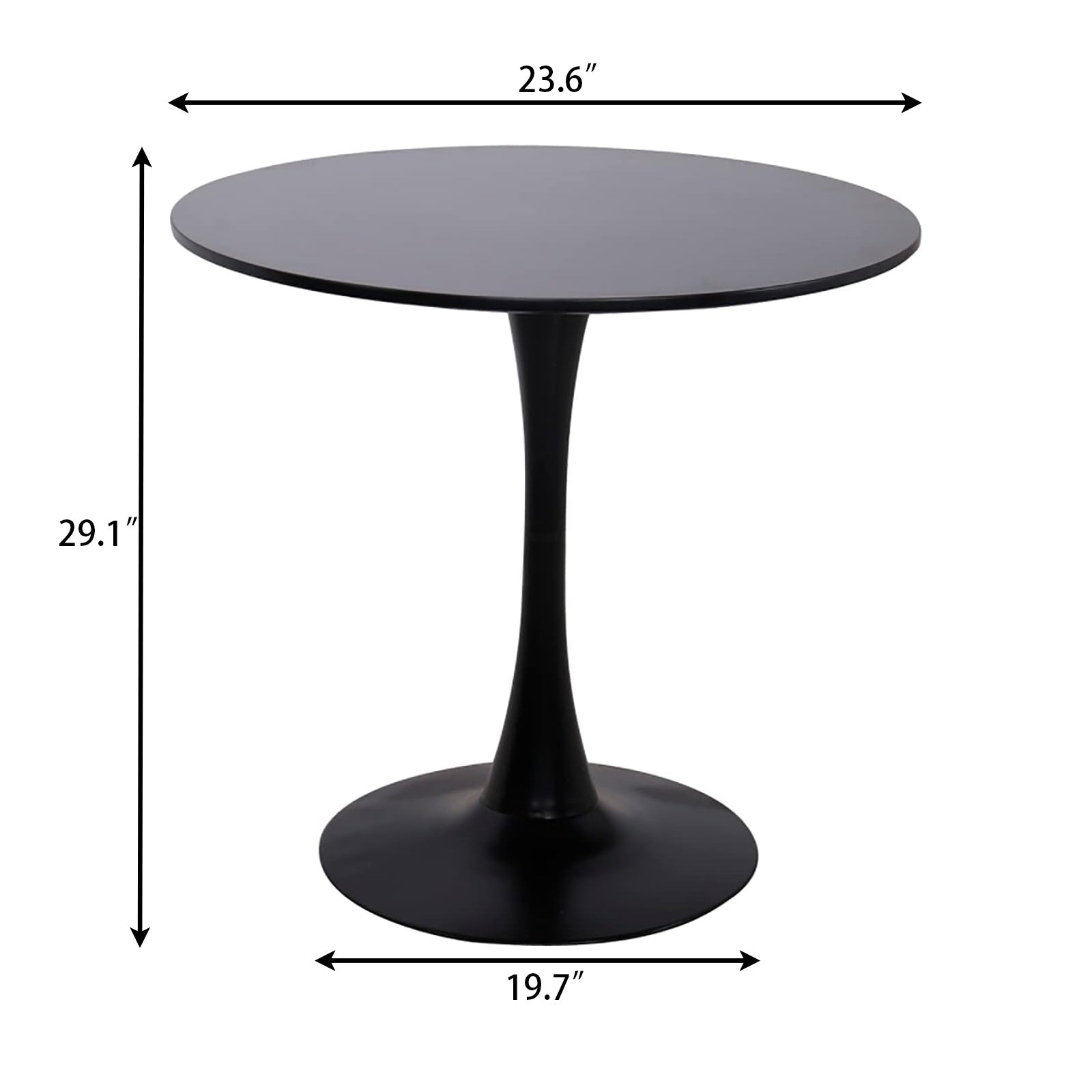 Modern Black Round Table