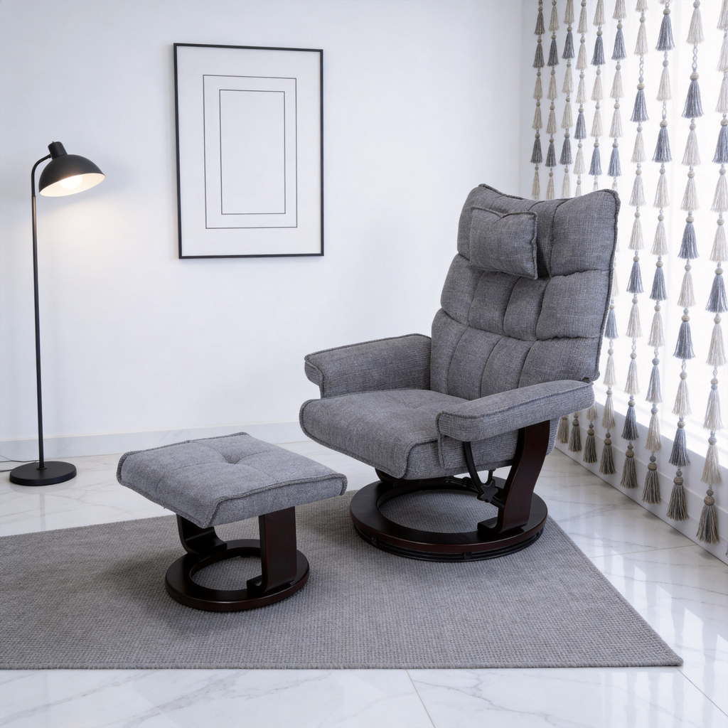 8-Point Massage Recliner with Ottoman