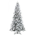 HOMCOM 9 Foot Pine Snow Flocked Artificial Christmas Tree