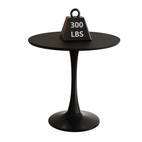 Modern Black Round Table