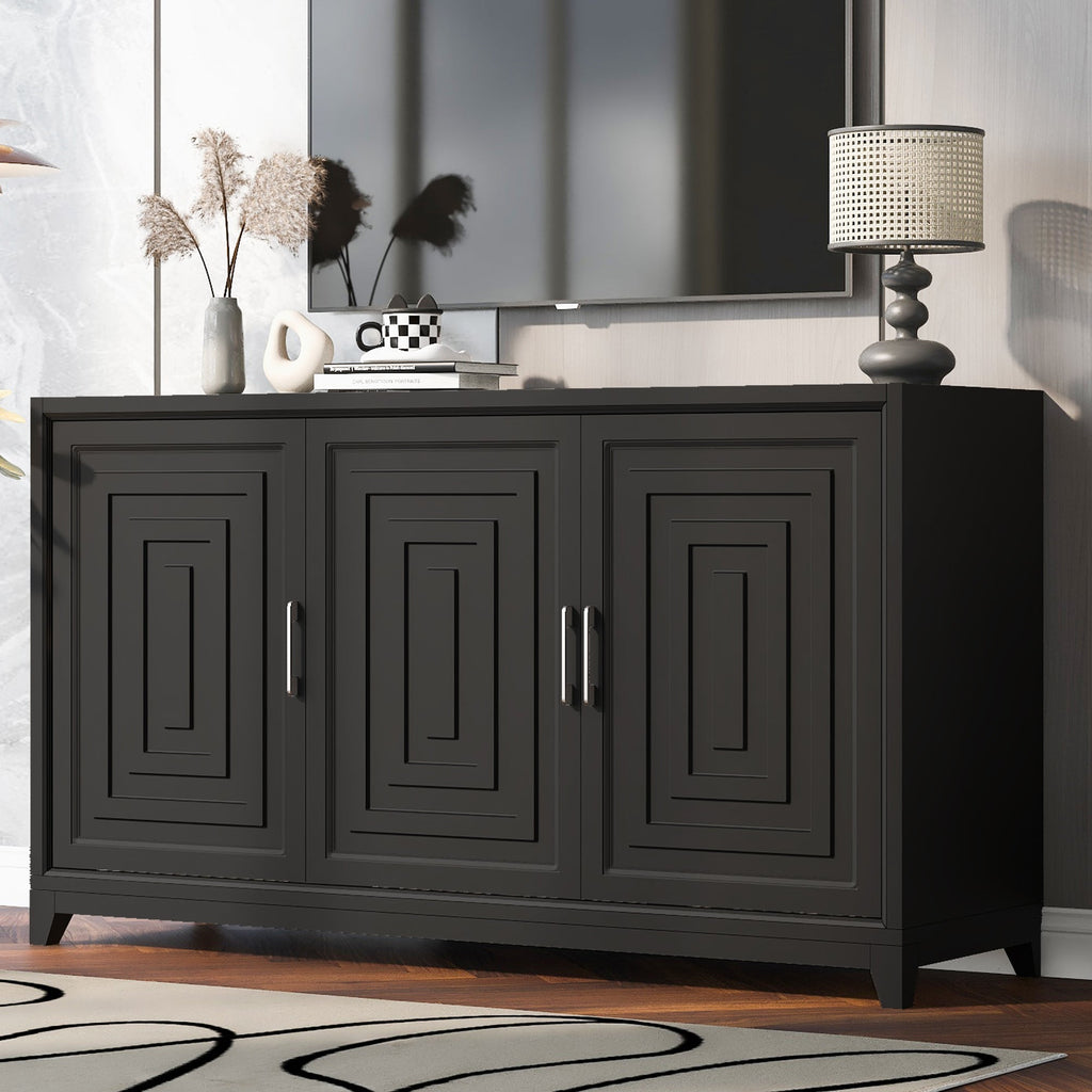 Vibe Haus TV Stand for TVs Up to 65 Inches