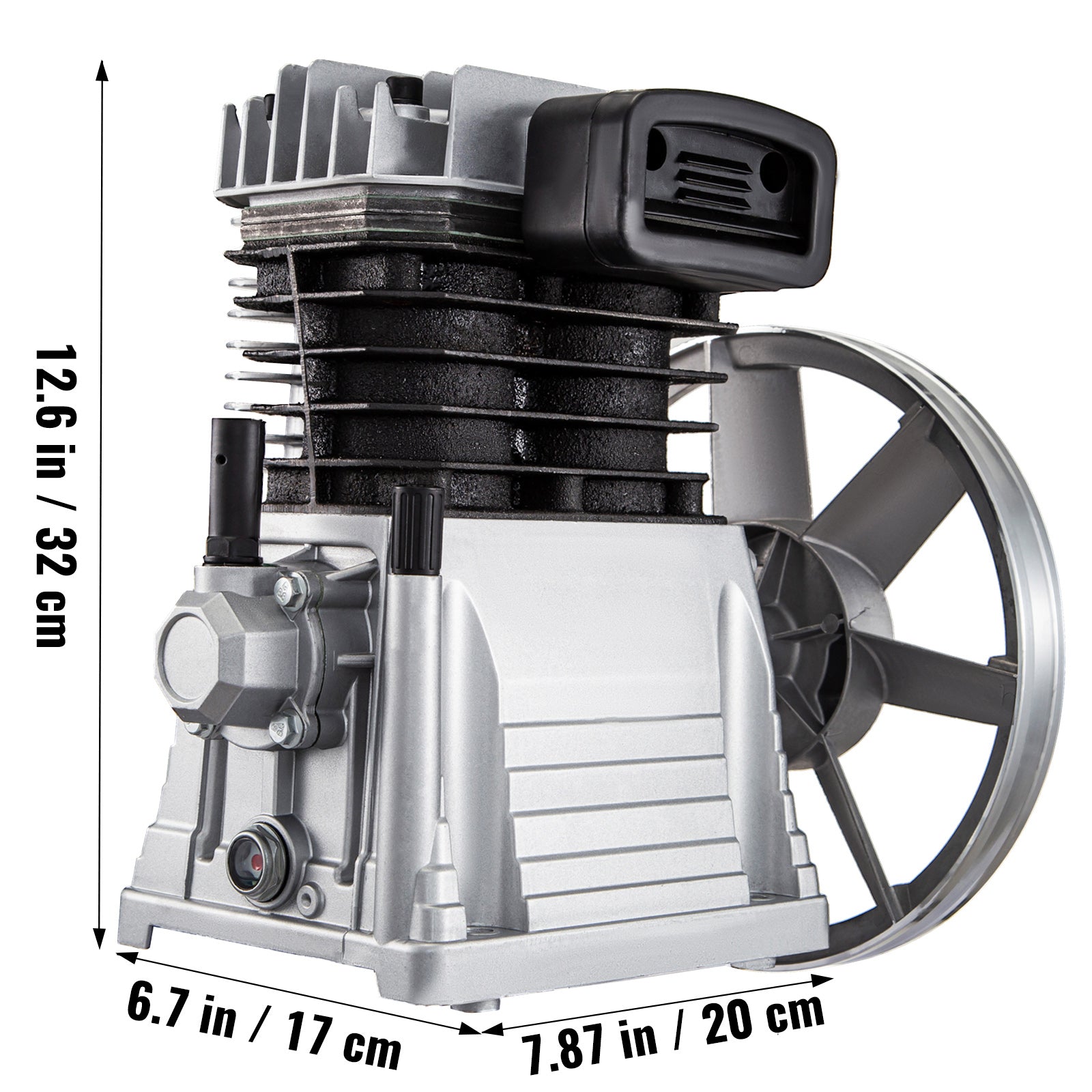 Air Compressor Pump, 3HP 11CFM, Industrial Twin Cylinder