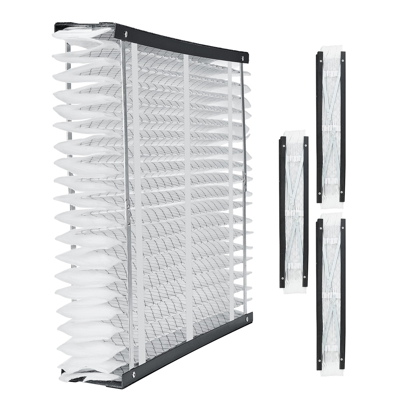 Air Filters MERV 13 Electrostatic Pleated HVAC Furnace Filter 4-Pack 20 x 25 x 4