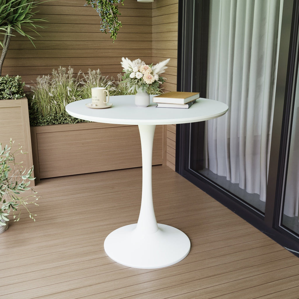 31.5" White Dining Table