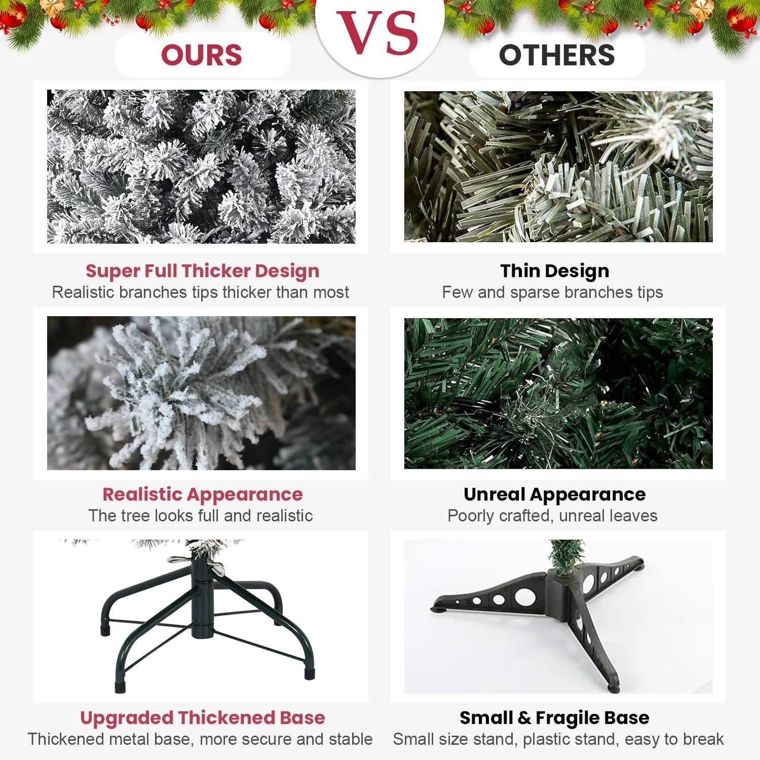 5FT Flocked Christmas Tree