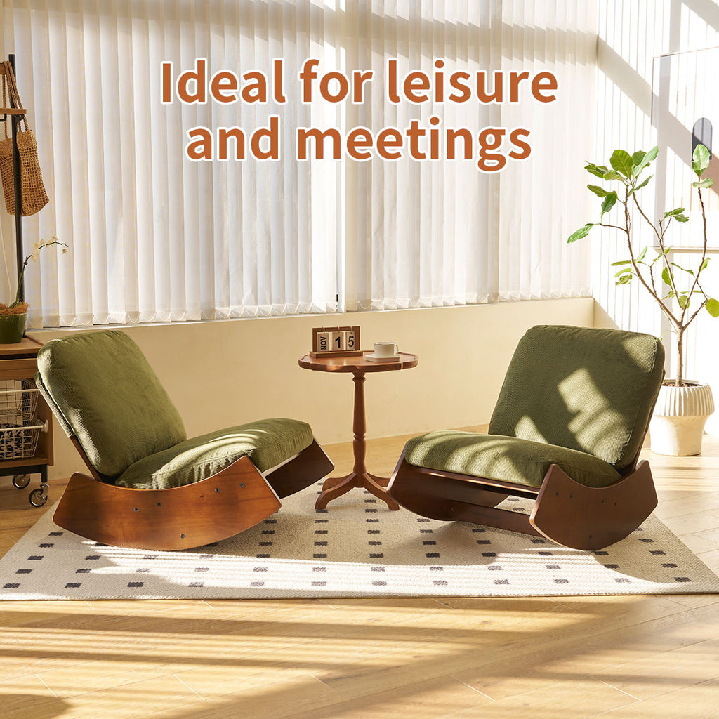 Comfortable High-Quality Upholstery Glider Rocking Chair