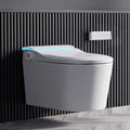 Wall-mounted Smart Toilet, Automatic Lid Opening, No Water Pressure Limitation, Wall Drain, All-in-One Bidet with Aromatherapy Deodorization for Home Use