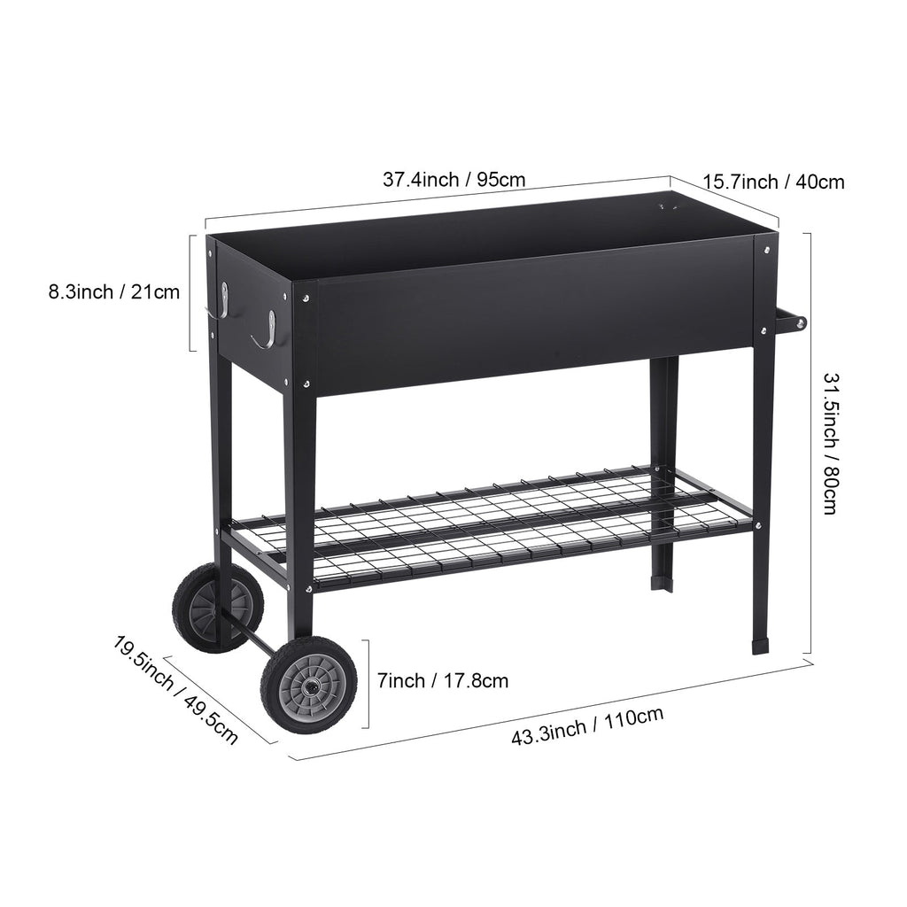 Raised Garden Bed - Elevated Metal Planter Box
