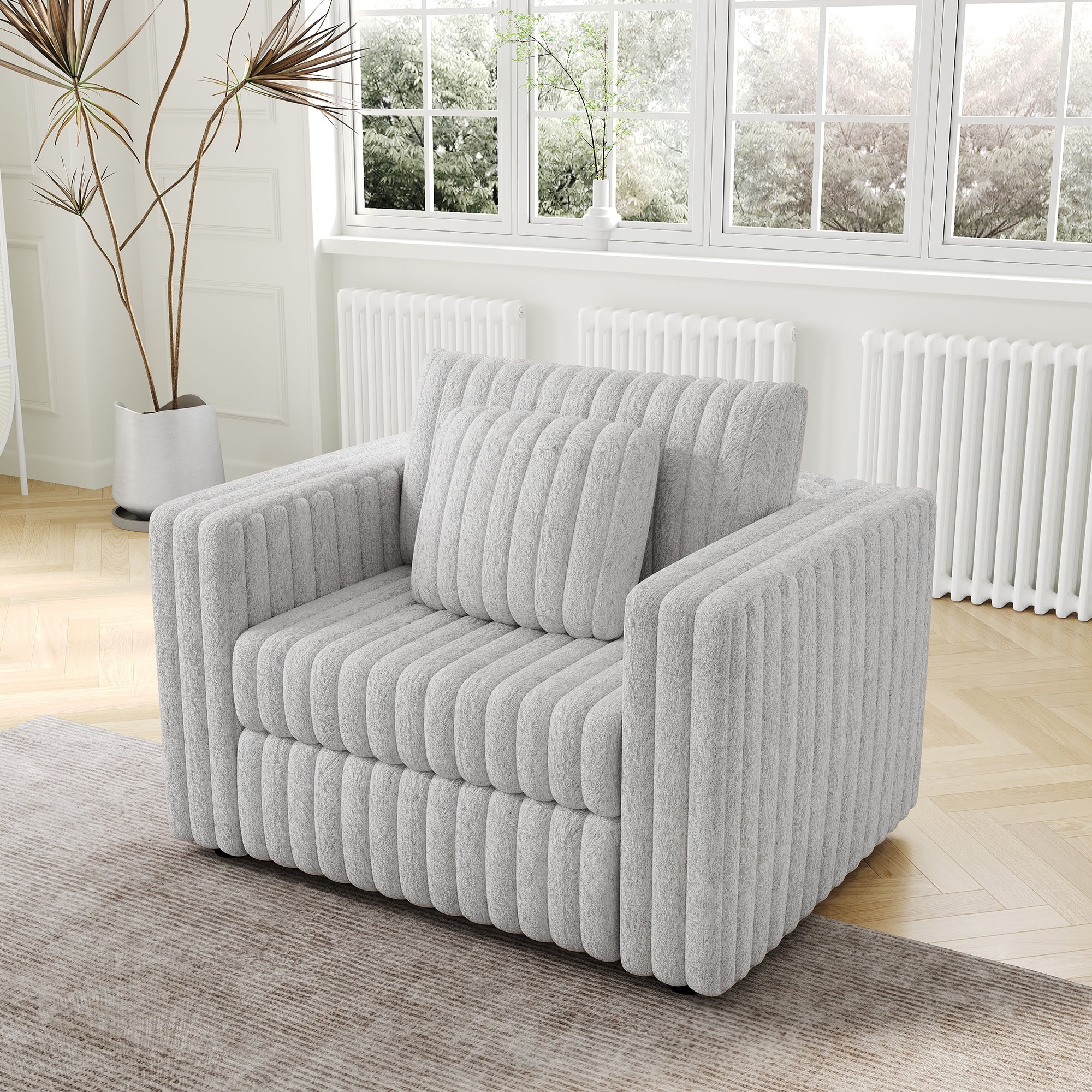 44.9" Modular Sofa Single - Light Gray