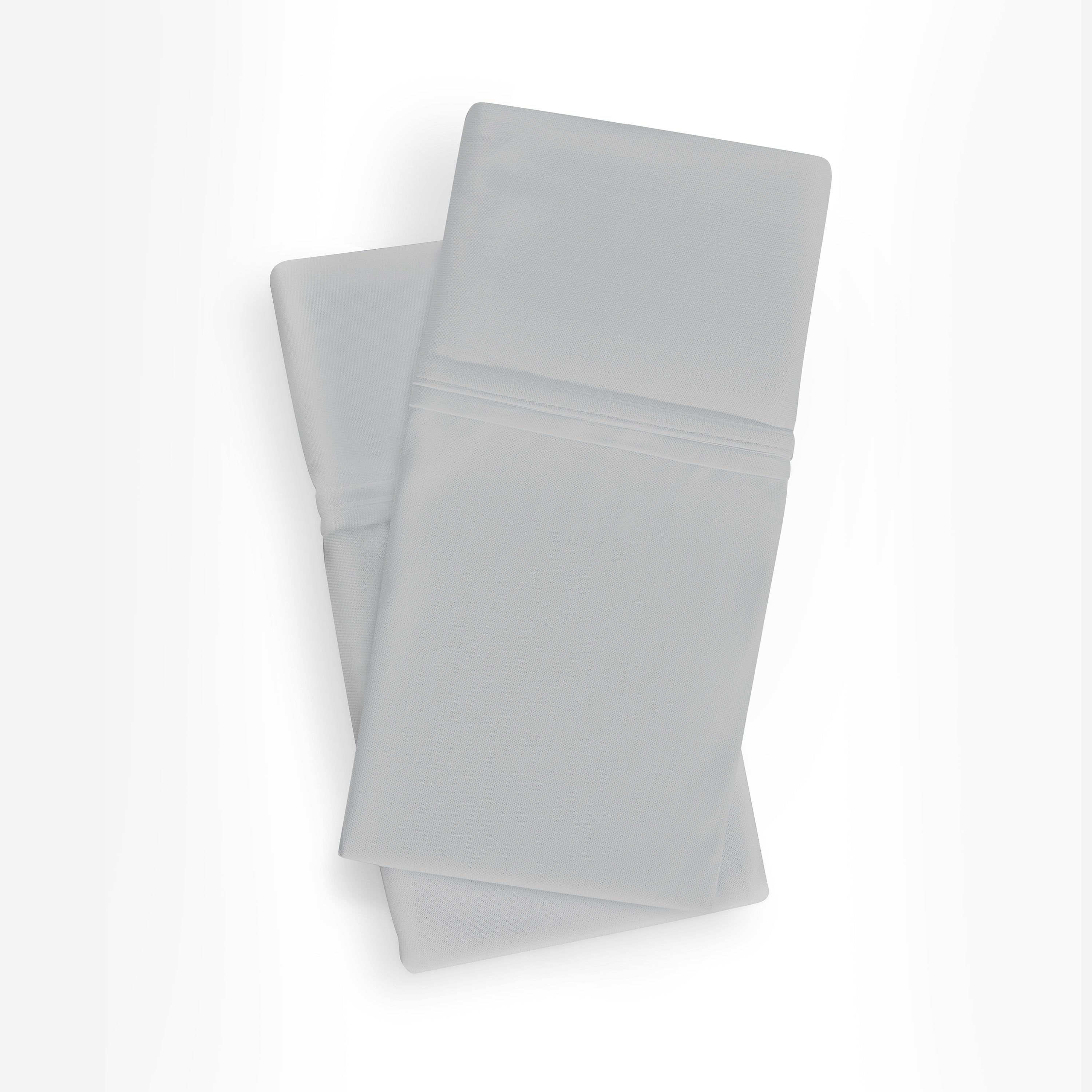 BedGear Dri-Tec Pillowcase Set, Queen - Light Grey