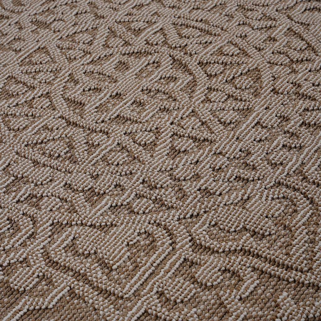 Guros - 6' X 9' Medallion Indoor / Outdoor Area Rug - Beige