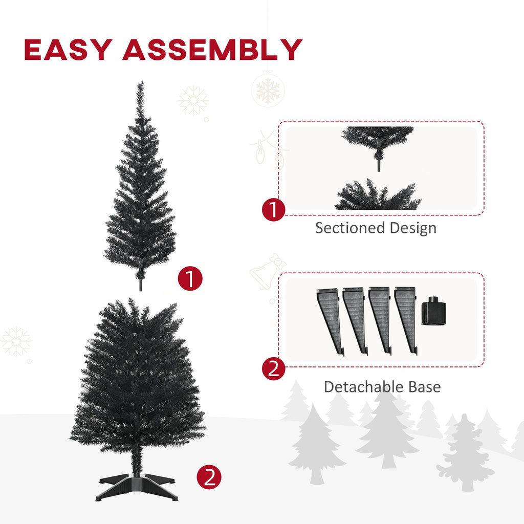 HOMCOM 5' Artificial Pencil Christmas Tree