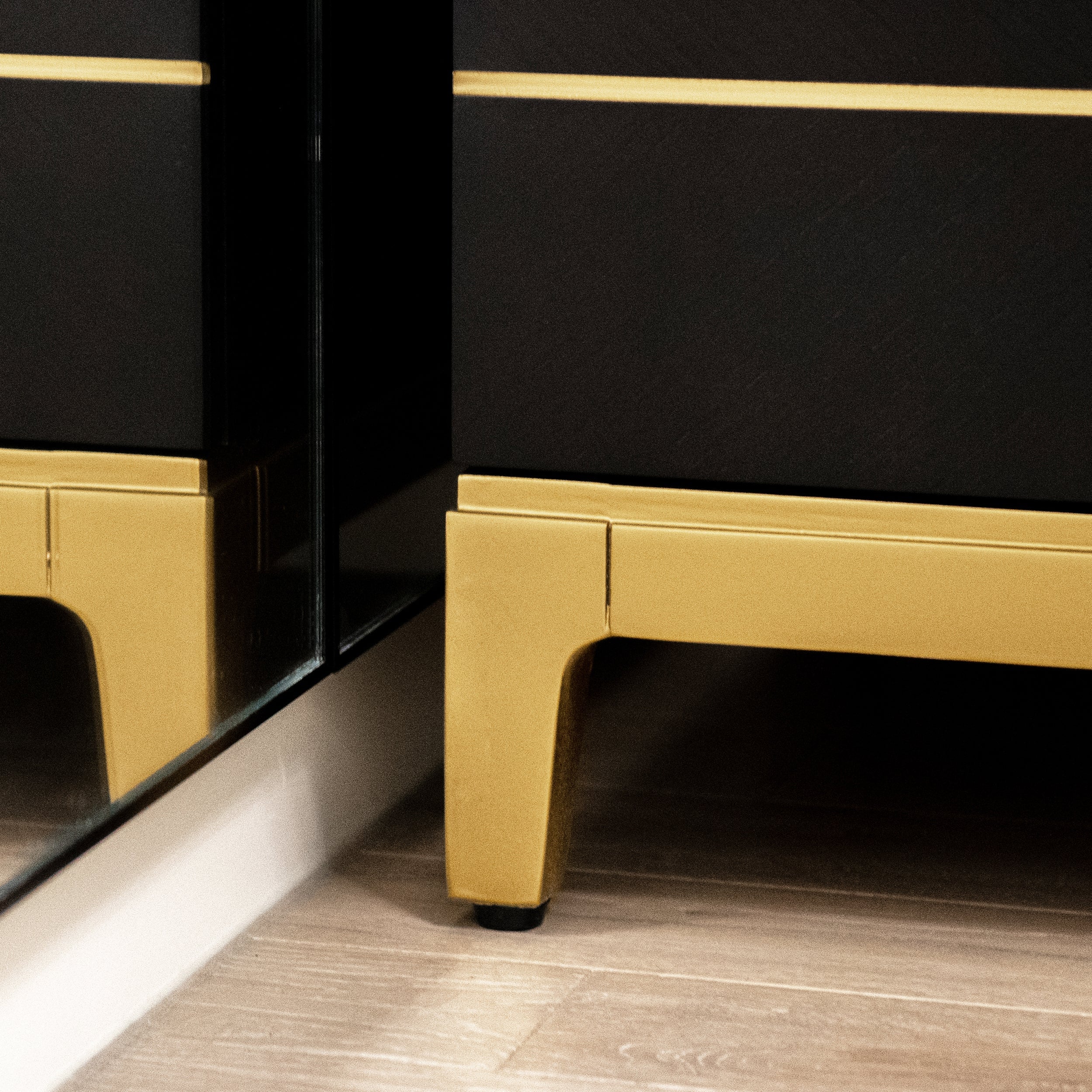 Kingsly 21" Wide Contemporary Glam Storage Side Table