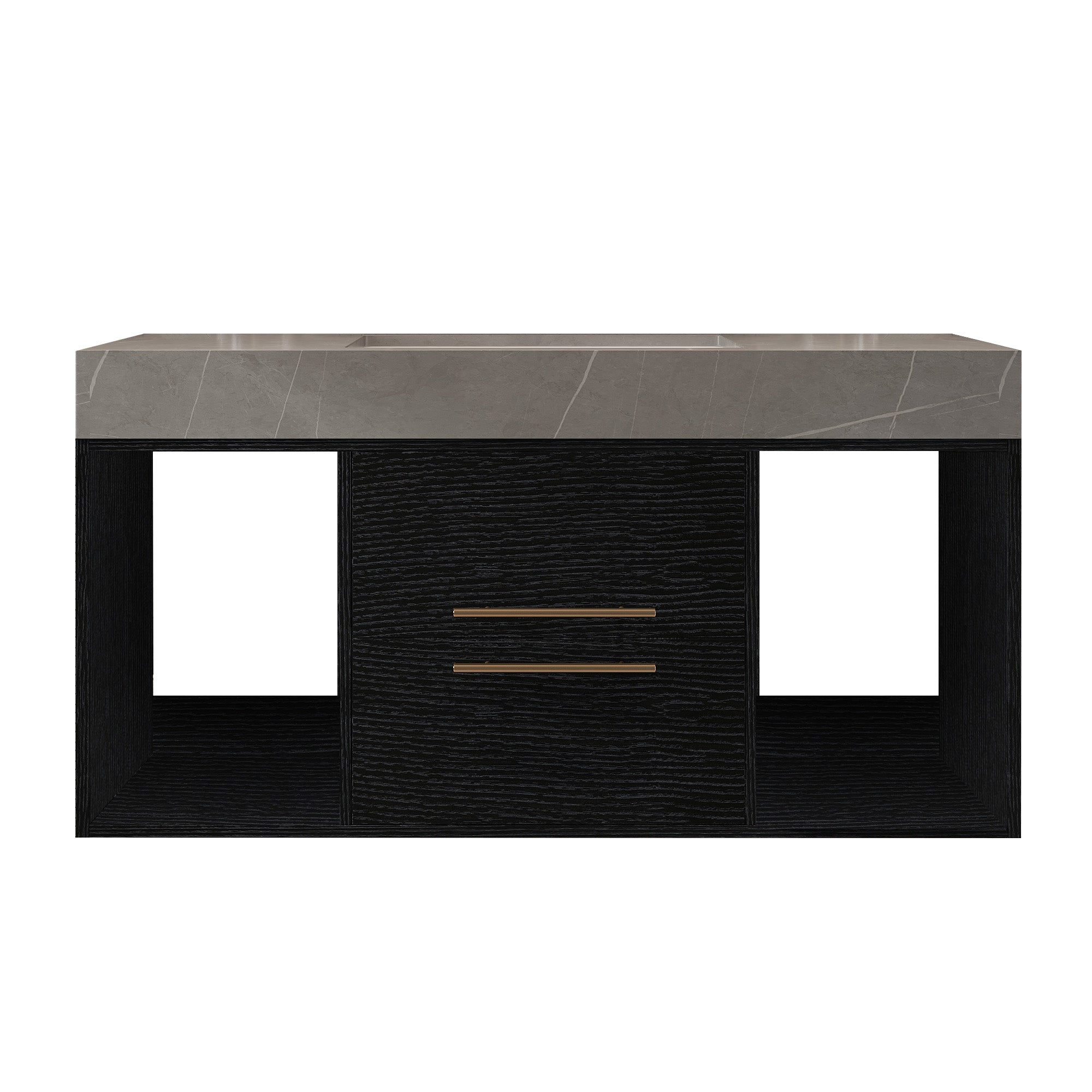 39.4 Inches Single Contemporary Floating Bathroom Vanity